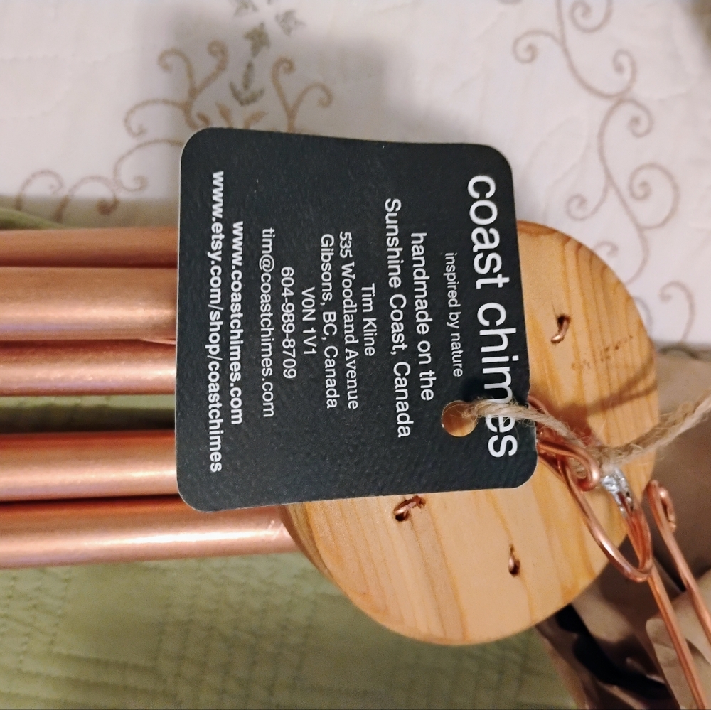 Copper Wind Chime Hanging Decor - Picture 7 of 10